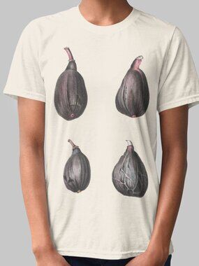 Common Fig Vintage Botanical Print Short Sleeve Graphic Tee T-shirt S-XXL